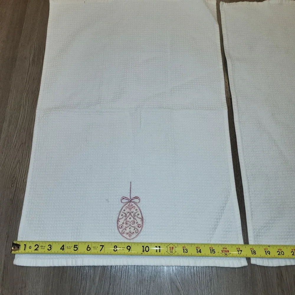Bittersweet Inn Made in Turkey Easter Kitchen Towel Embroidered 100% Cotton 2 pc